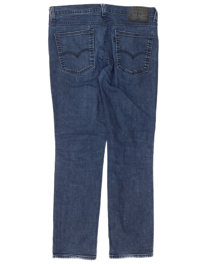 Męskie jeansy Levi's 511 Slim W34 L32 Granatowa bawełna