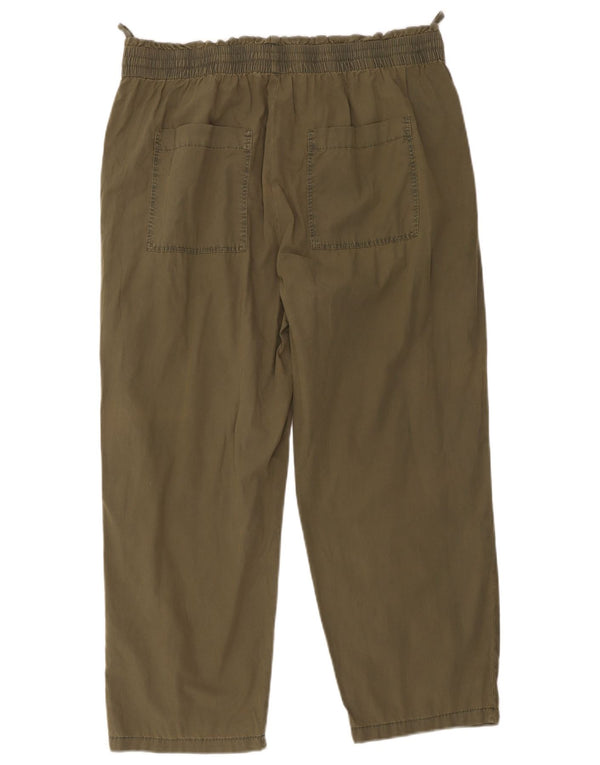 Marks & Spencer Damskie proste spodnie chino UK 18 XL W36 L26 Khaki