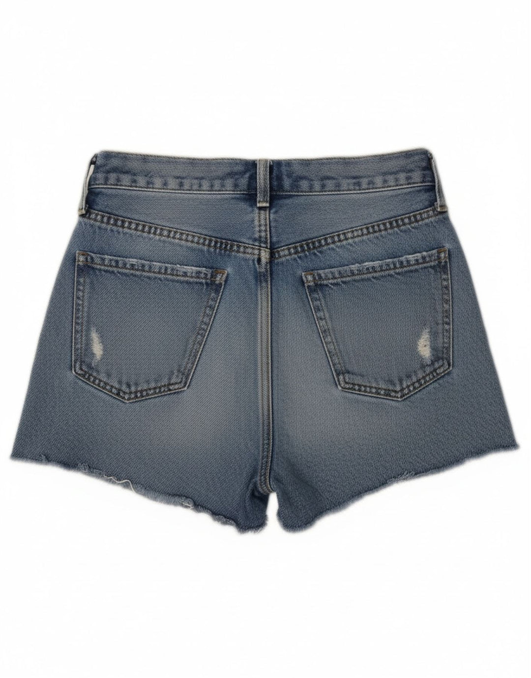 Damskie spodenki jeansowe Zara w trudnej sytuacji EU 34 2XS W24 niebieskie