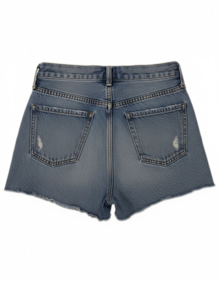 Damskie spodenki jeansowe Zara w trudnej sytuacji EU 34 2XS W24 niebieskie