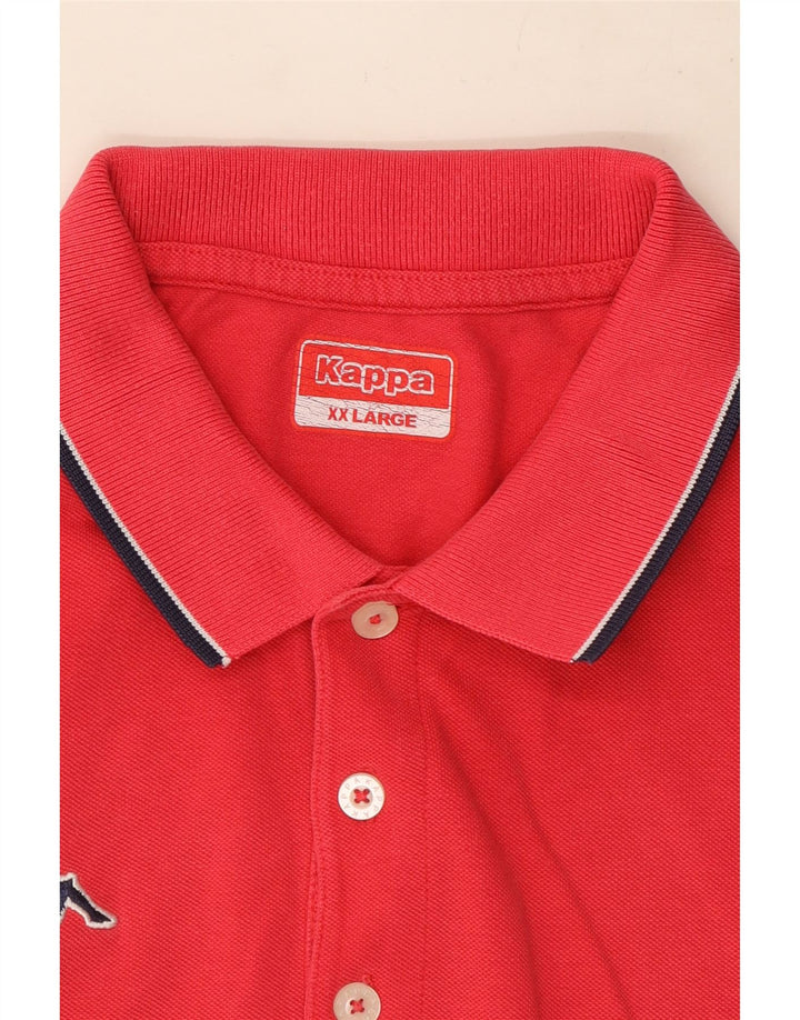 Męska koszulka polo Kappa 2XL w kolorze różowym