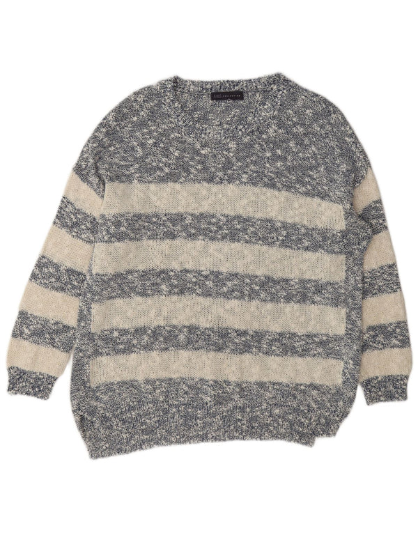 Marks & Spencer Damski sweter z dekoltem w łódkę, UK 14, duży, granatowy