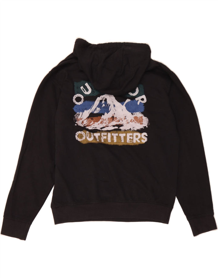 EDDIE BAUER Mens Graphic Hoodie Jumper Large Black Cotton Vintage Eddie Bauer and Second-Hand Eddie Bauer from Messina Hembry 