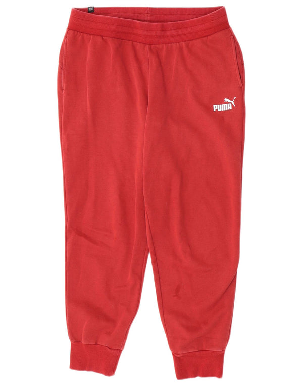 Damskie spodnie dresowe Puma Joggers UK 14, duże, bordowe, bawełniane