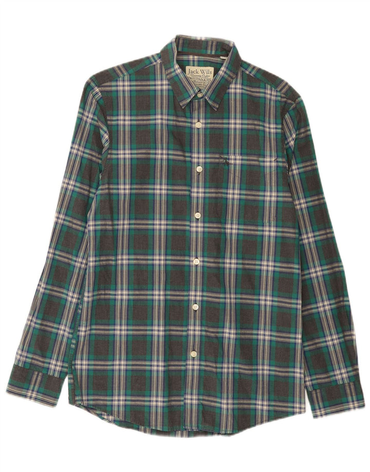 Koszula męska Jack Wills, mała, szara, bawełniana krata