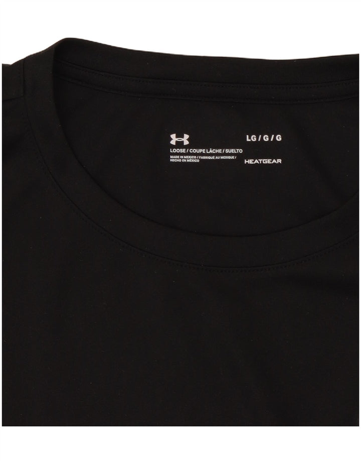 Damska koszulka t-shirt UNDER ARMOUR Heat Gear UK 16, duża, czarna