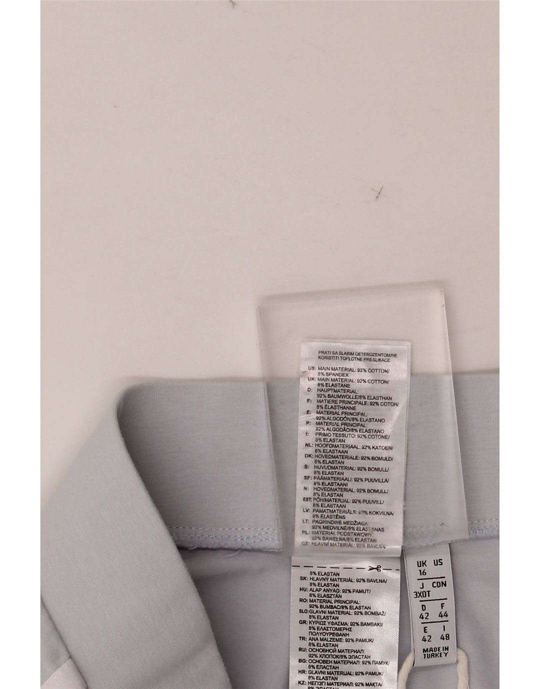 Legginsy damskie ADIDAS UK 16, duże, niebieskie, bawełniane