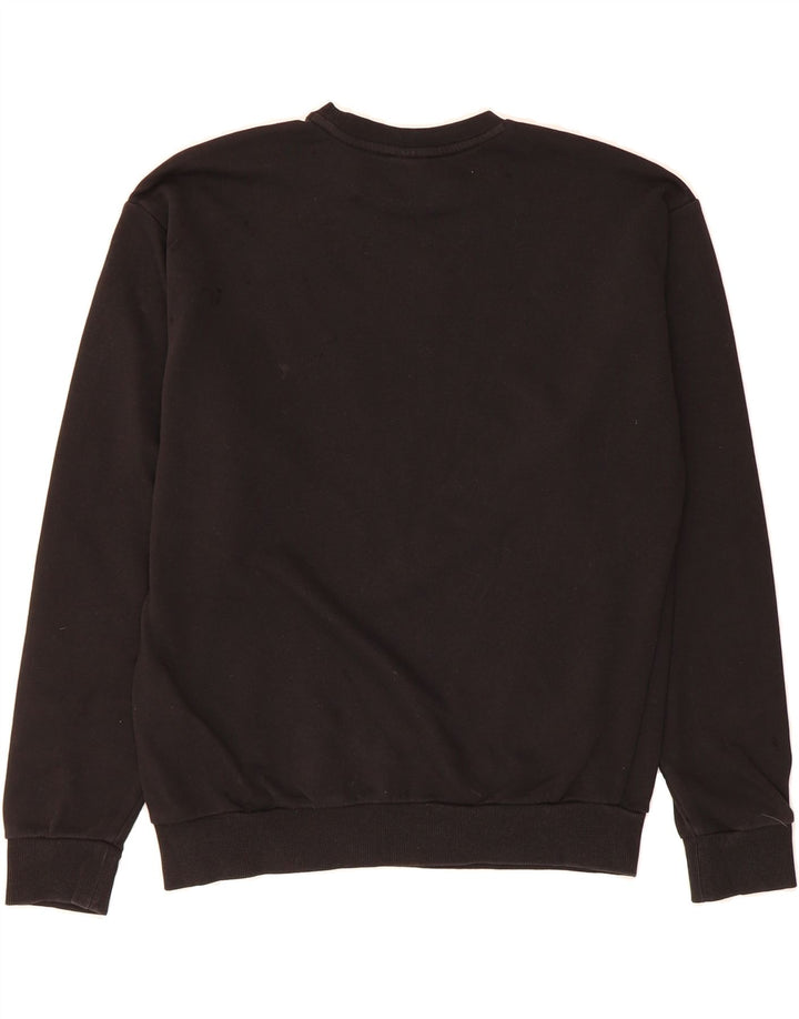 PUMA Womens Graphic Oversized Sweatshirt Jumper UK 10 Small Black Cotton Vintage Puma and Second-Hand Puma from Messina Hembry 