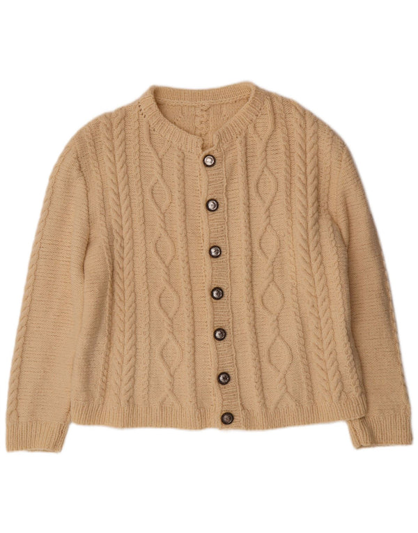 Sweter damski VINTAGE UK 16, duży, w kolorze złamanej bieli