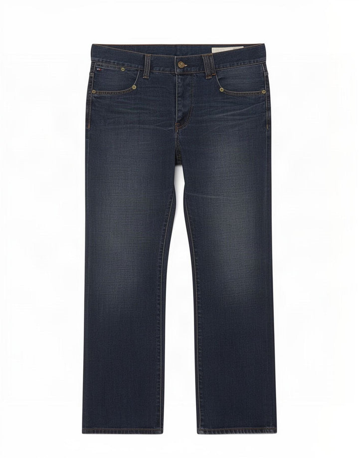 Męskie dżinsy Bootcut Tommy Hilfiger o regularnym kroju W36 L34 Niebieska bawełna