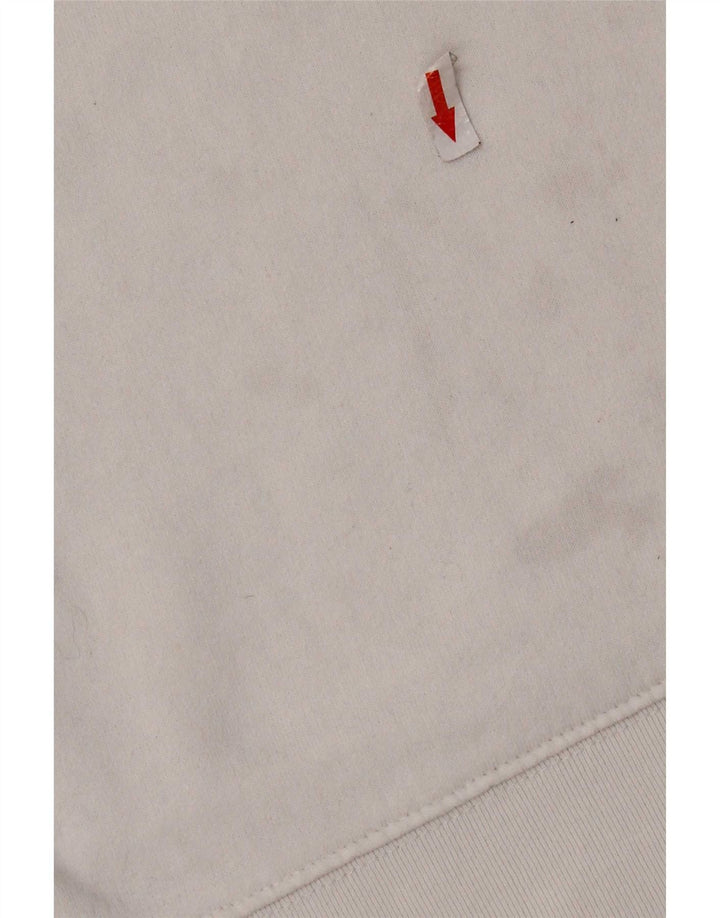 Męski sweter z kapturem Levi's z grafiką, duży, biały, bawełniany