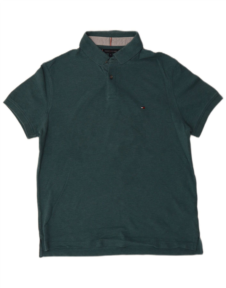 Męska koszulka polo Tommy Hilfiger w kolorze średnioniebieskim, bawełniana