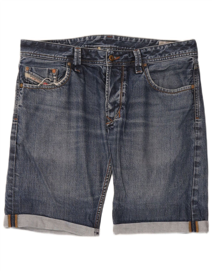 Męskie spodenki jeansowe Diesel W34, duże, niebieskie, bawełniane