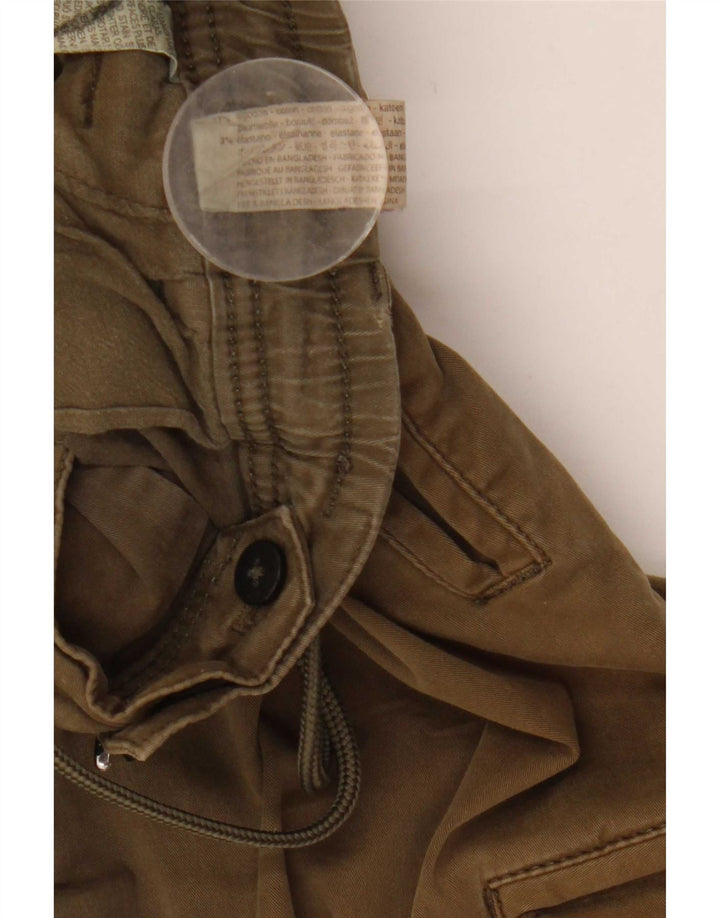 Męskie spodnie cargo Zara, średnie W31 L28, bawełna khaki