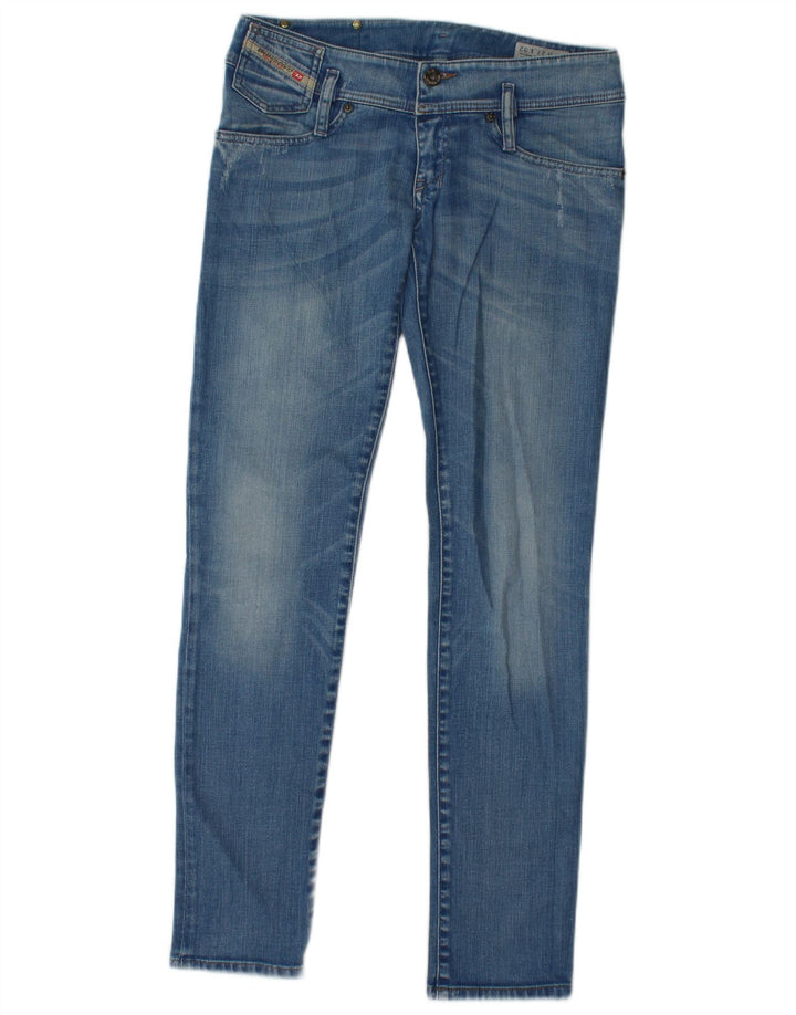 Damskie jeansy skinny DIESEL W27 L31 Niebieskie bawełniane