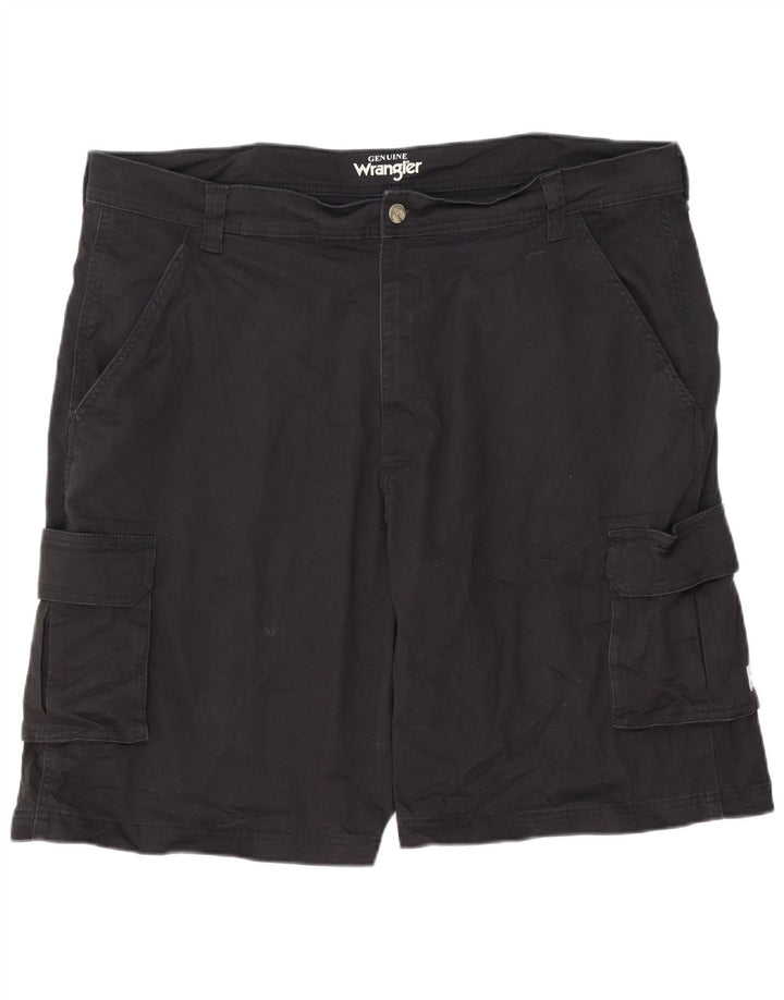 Męskie spodenki cargo WRANGLER W40 XL, czarne, bawełniane
