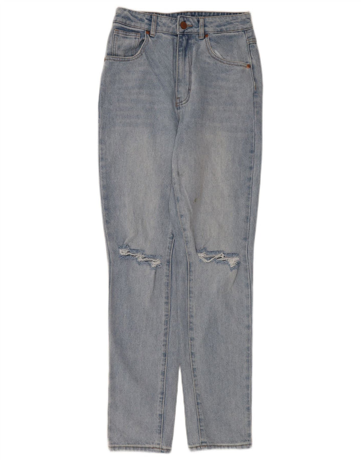 Damskie jeansy Roxy z wysokim stanem W26 L30, niebieska bawełna