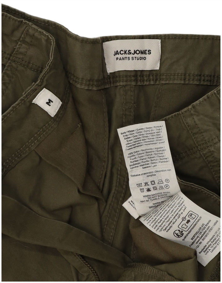 Męskie spodenki cargo Jack & Jones, średnie W32, bawełna khaki