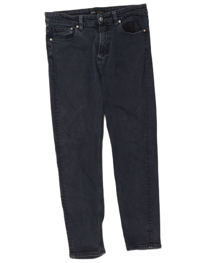 Jeansy męskie Zara Slim EU 42 Large W32 L29 Granatowe