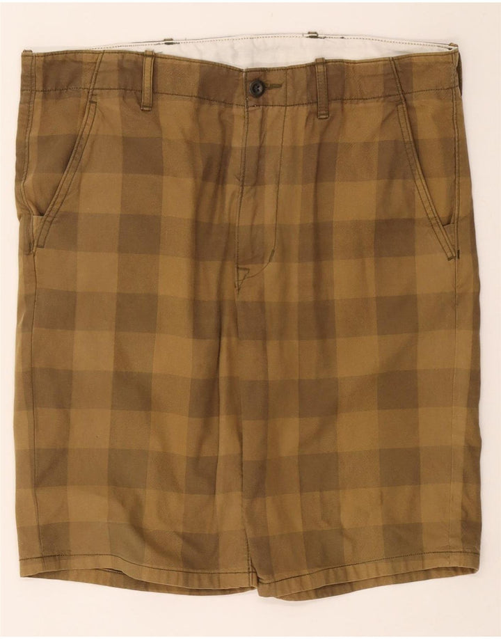 Męskie spodenki chino LEVI'S W33, średnia khaki, bawełna w kratkę