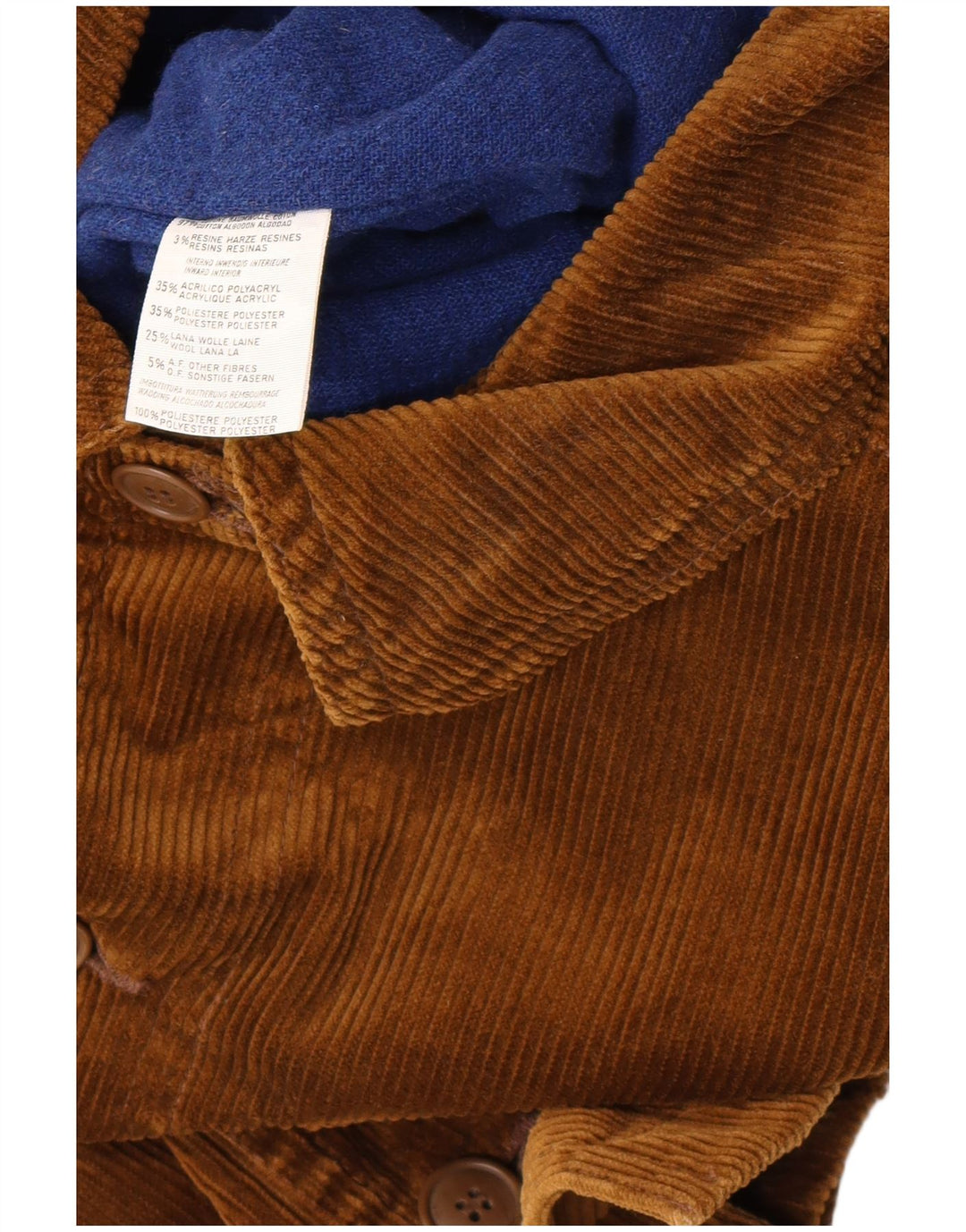 Męska kurtka sztruksowa Benetton UK 38, średnia bawełna khaki