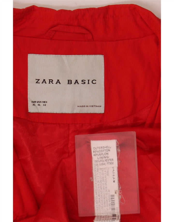 Damska kurtka wojskowa Zara UK 18 XL, czerwona, bawełniana