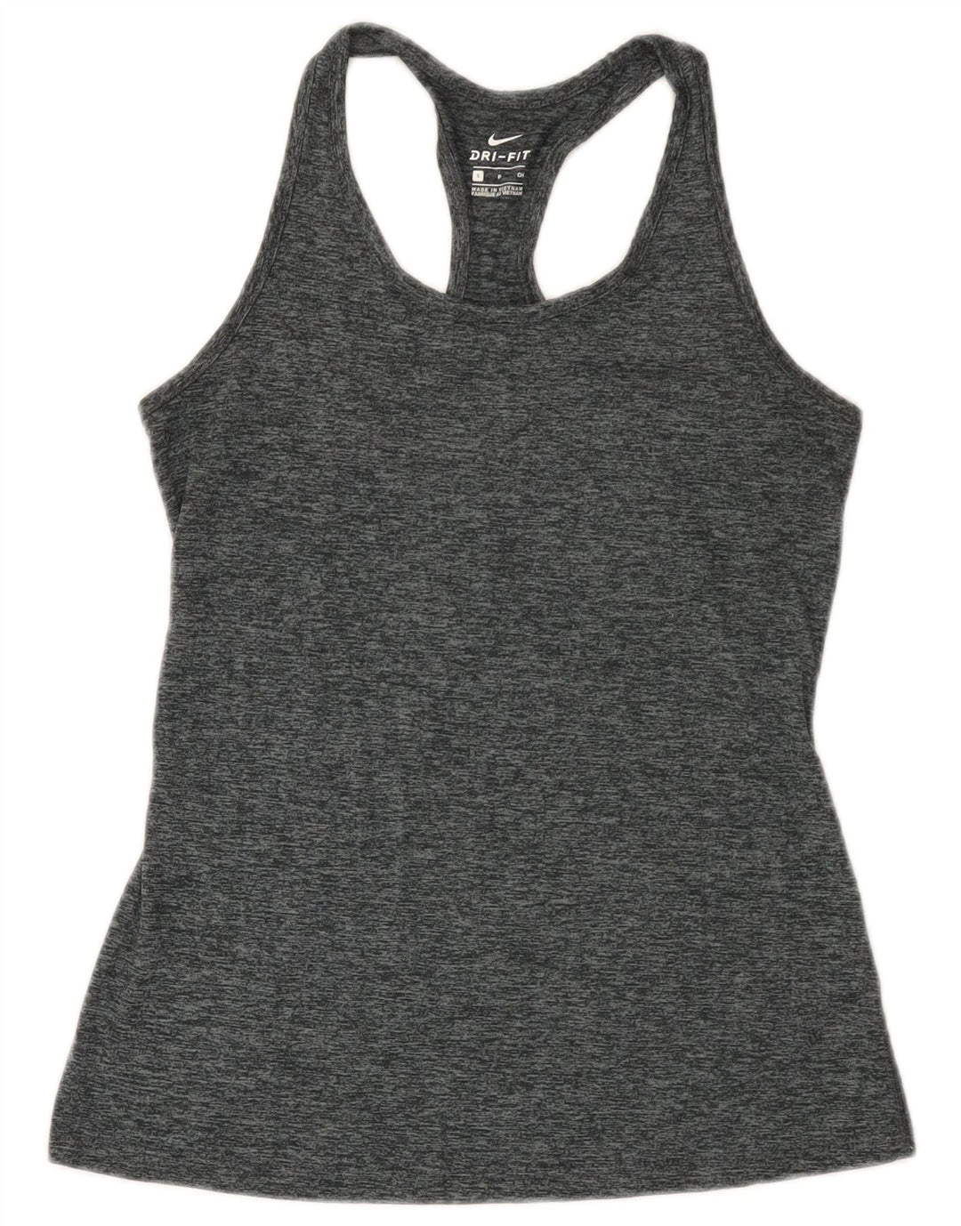 Damska kamizelka Nike Dri Fit Top UK 8, mały, szary, nakrapiany poliester
