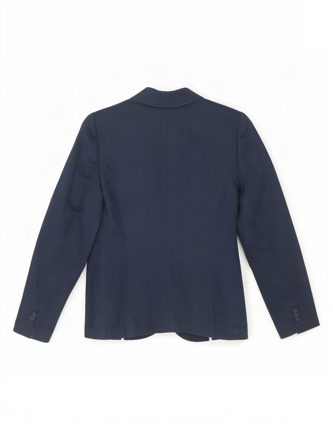 Crew Clothing Damska marynarka zapinana na 2 guziki UK 10, mała, granatowa, lniana