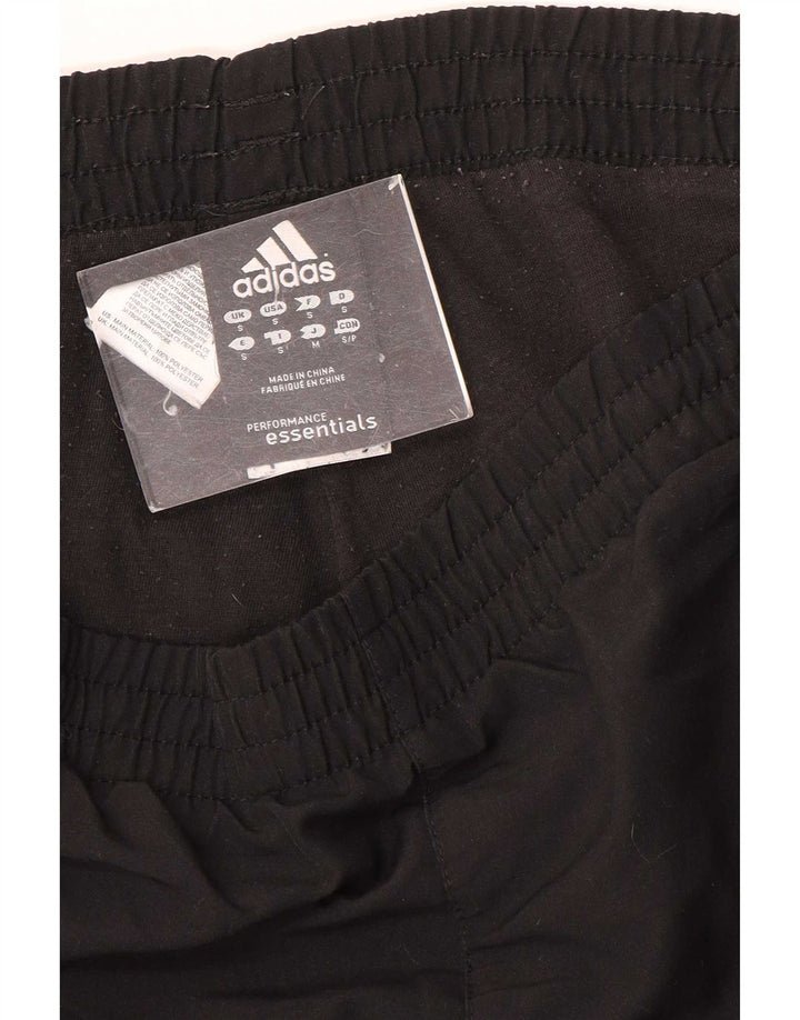 Męskie spodnie dresowe Adidas, małe, czarne, poliestrowe