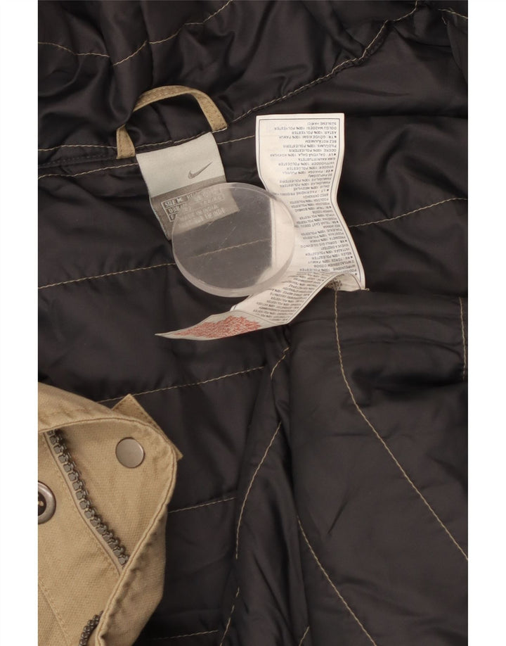 Męski płaszcz z kapturem Nike UK 38/40, średni beż, bawełna