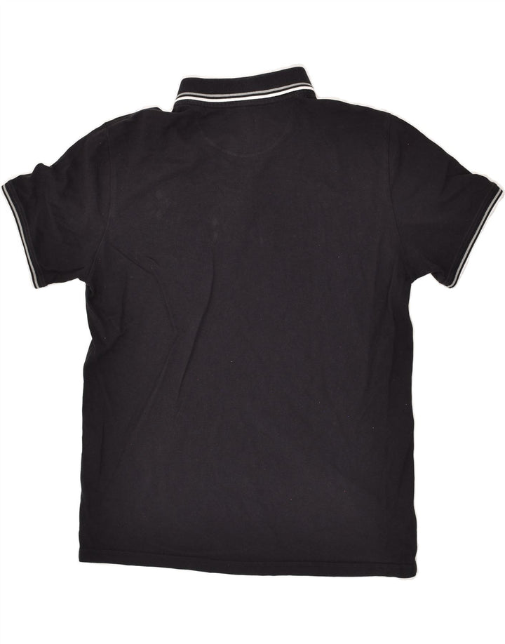 CHAMPION Mens Polo Shirt Large Black Cotton | Vintage Champion | Thrift | Second-Hand Champion | Used Clothing | Messina Hembry 