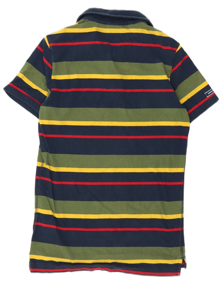 Męska koszulka polo Superdry, mała, wielobarwna, bawełniana w paski