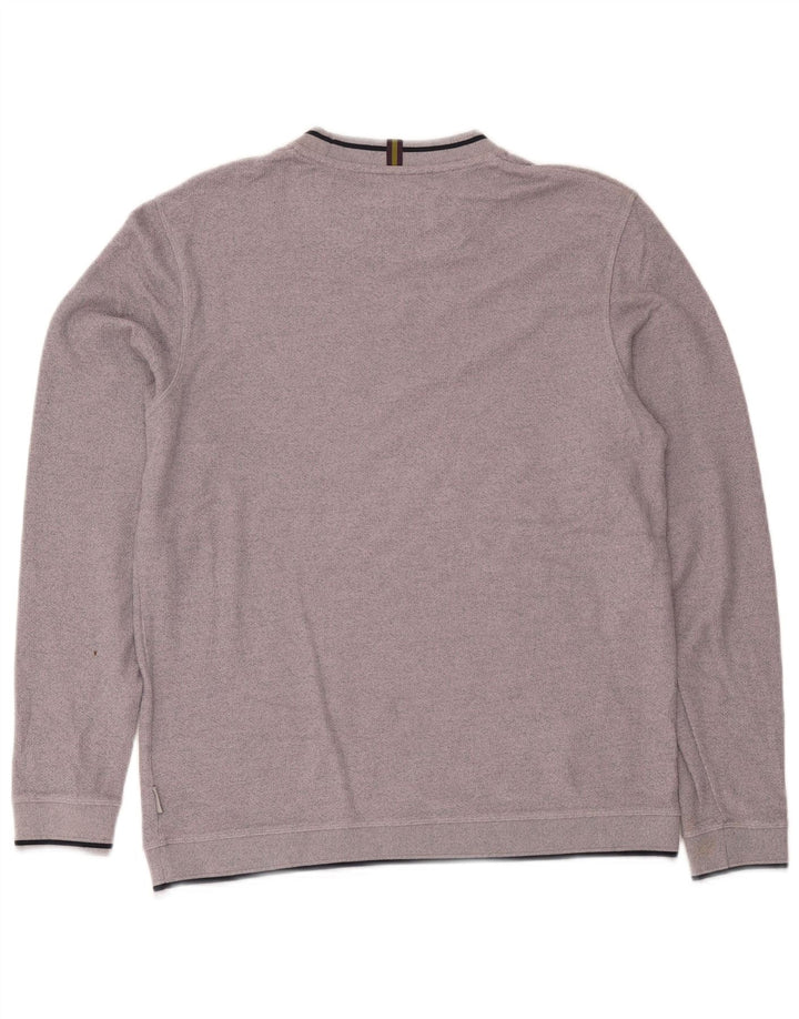 Męski sweter Ted Baker, rozmiar 4, duży, fioletowy, bawełniany