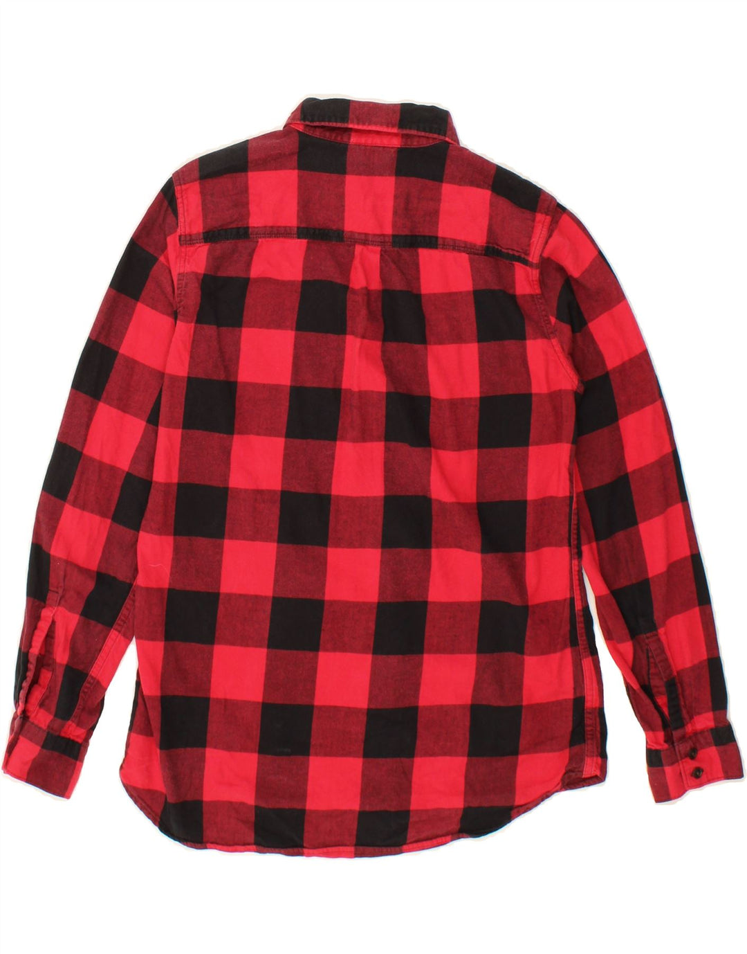 EDDIE BAUER Womens Classic Fit Flannel Shirt UK 10 Small Red Gingham Vintage Eddie Bauer and Second-Hand Eddie Bauer from Messina Hembry 