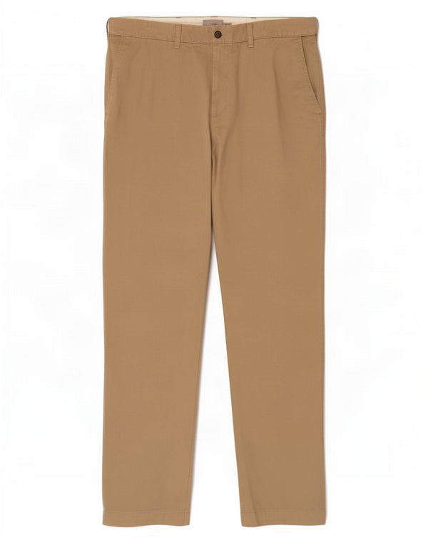 Marks & Spencer Męskie proste spodnie Chino W42 L31 Beżowa bawełna