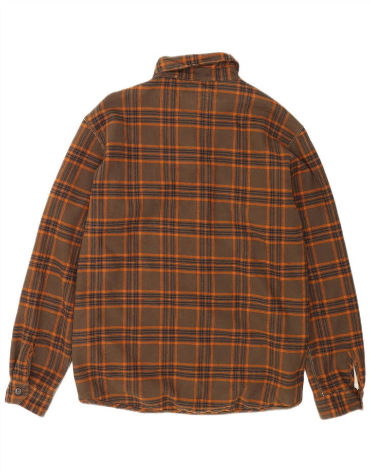 Męska koszula flanelowa Carrera Lumberjack w średnią brązową kratkę