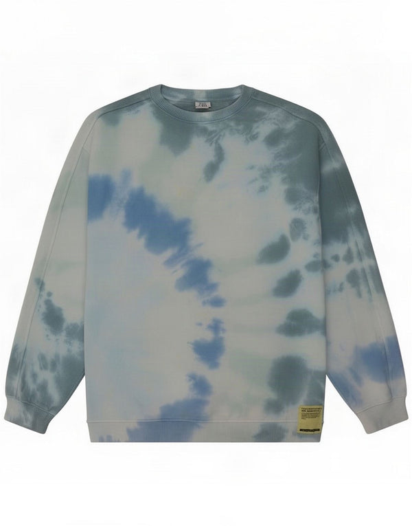 Bluza dziewczęca Zara, 13-14 lat, niebieska, krawatowa, bawełniana