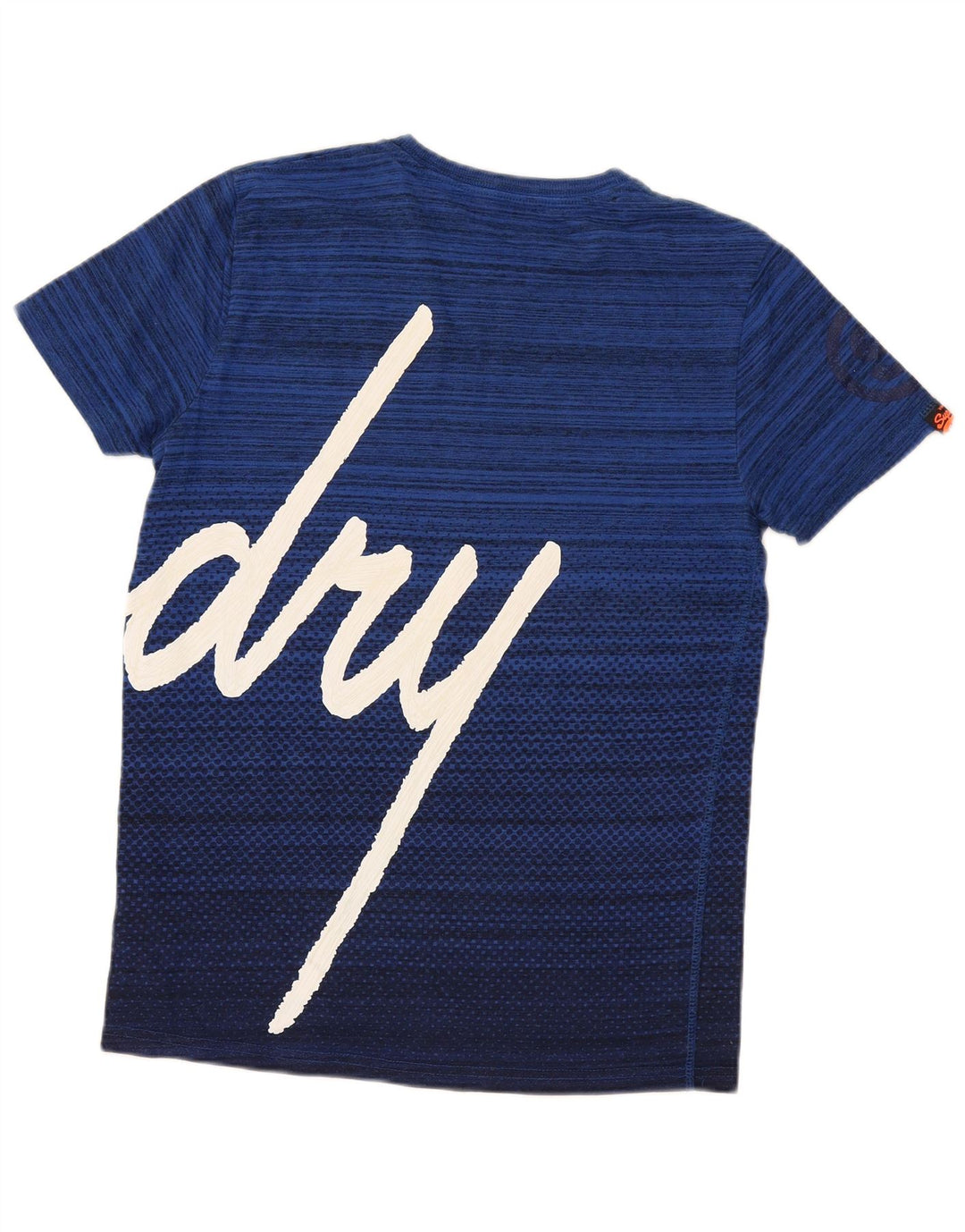 Męska koszulka Superdry Regular Graphic Top, bawełniana w średnie niebieskie paski