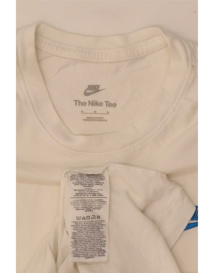 T-shirt męski Nike, bawełniany, średni, w kolorze złamanej bieli