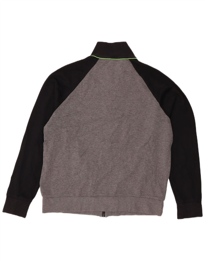 Męska kurtka dresowa Hugo Boss 2XL, szara, z blokami kolorów