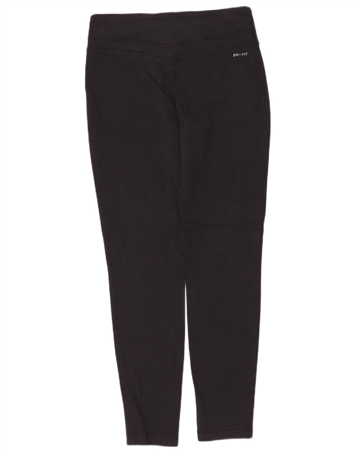 Damskie legginsy NIKE Dri Fit UK 12, średni czarny nylon