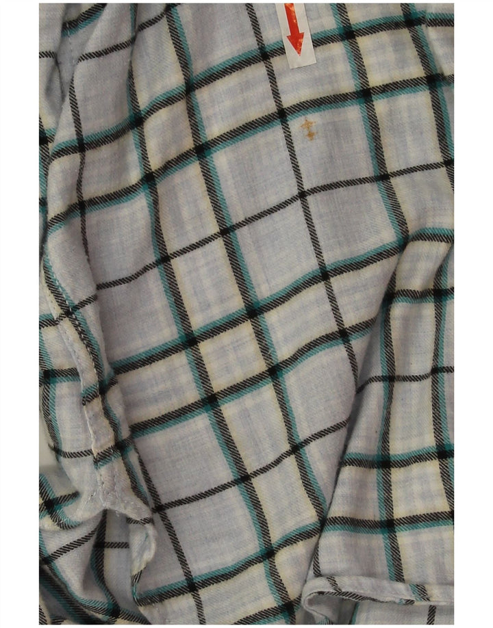 Damska koszula oversize Fat Face UK 14 w dużą niebieską kratkę