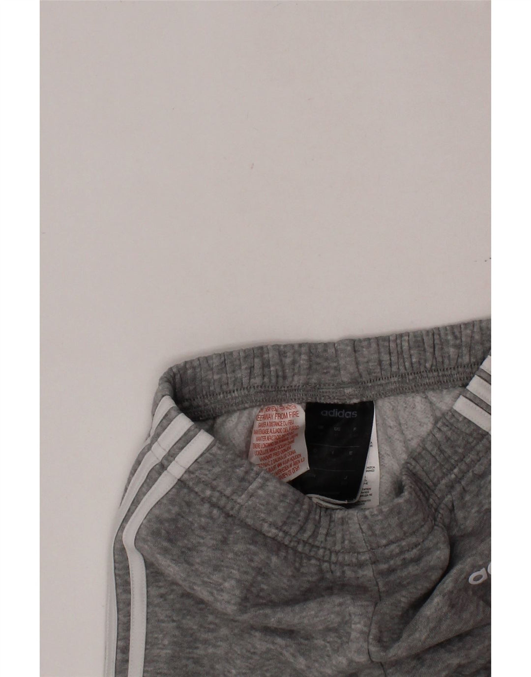 Chłopięce spodnie dresowe ADIDAS z grafiką, 3-4 lata, szara bawełna