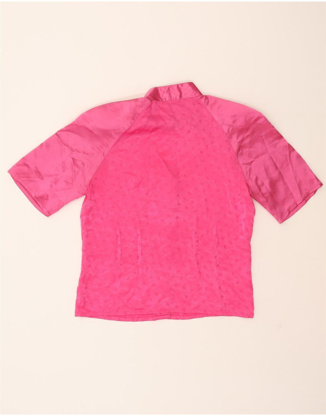 INCOGNITO Womens Short Sleeve Shirt Blouse EU 36 Small Pink Polyester Vintage Incognito and Second-Hand Incognito from Messina Hembry 