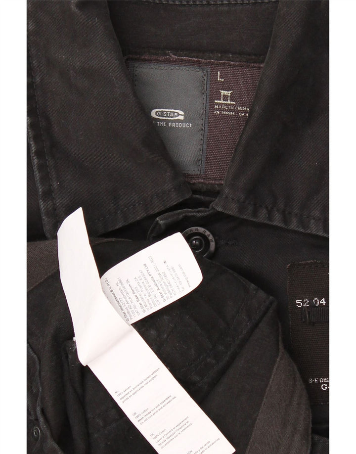 G-STAR Mens Denim Jacket UK 40 Large Black Cotton Vintage G-Star and Second-Hand G-Star from Messina Hembry 
