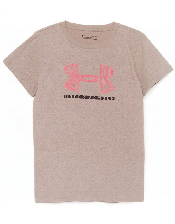 Damska koszulka Under Armour Heat Gear Graphic Top UK 16, duża, szara