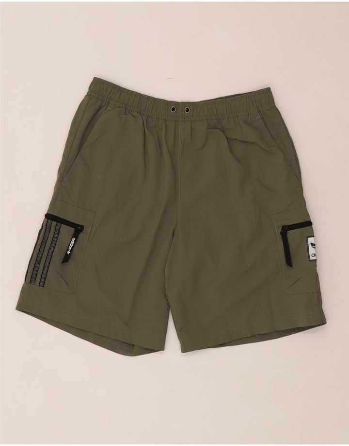 Męskie spodenki sportowe Adidas, średni khaki, nylon