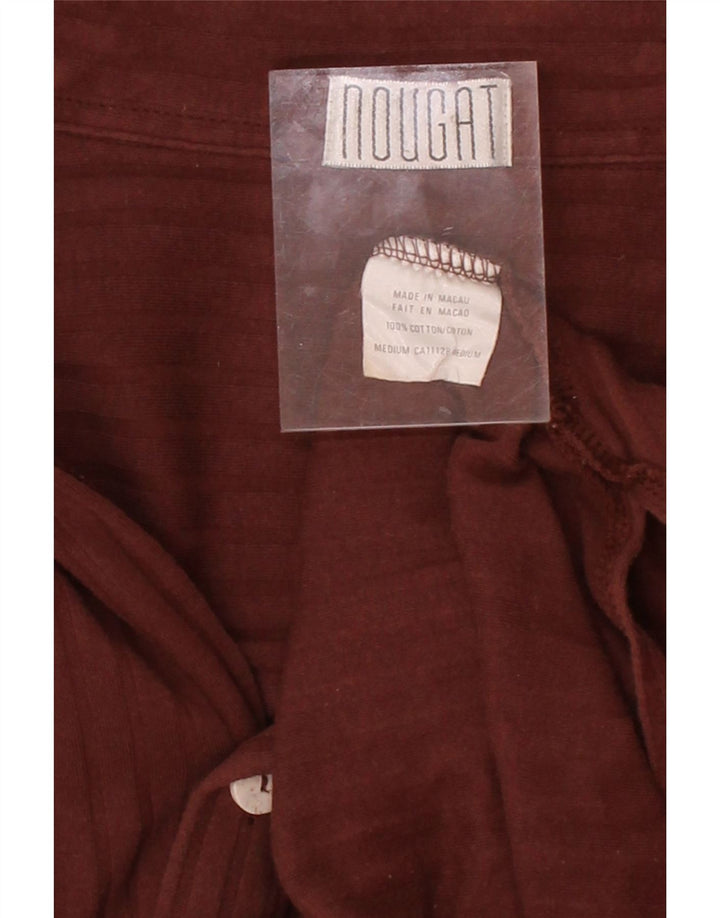 NOUGAT Womens Shirt UK 18 XL Brown Cotton Vintage Nougat and Second-Hand Nougat from Messina Hembry 
