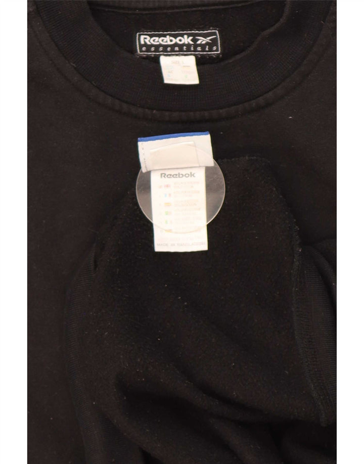 Męski sweter Reebok, duży, czarny poliester