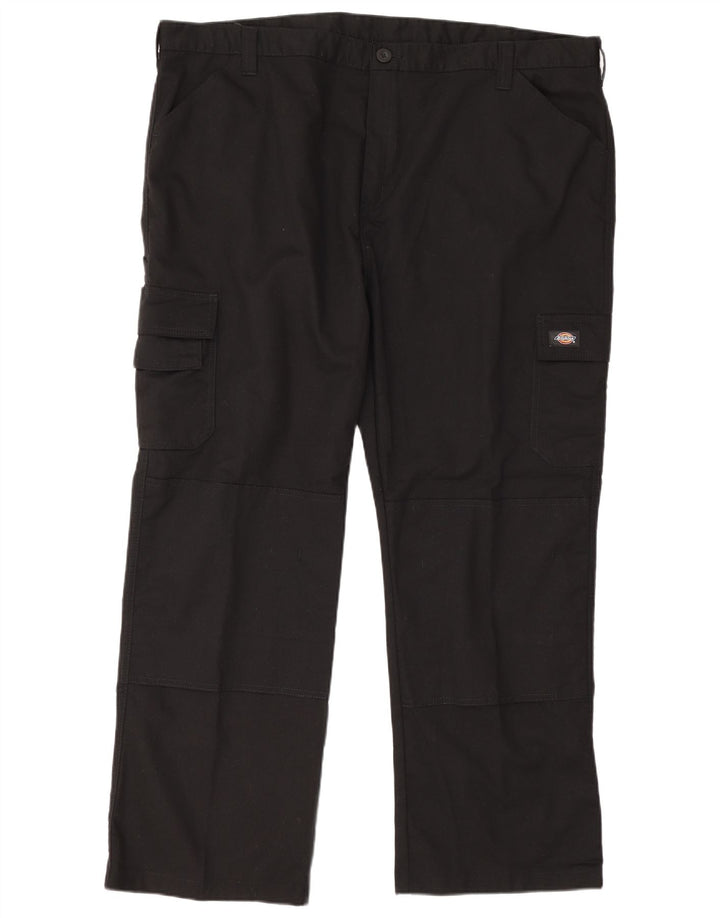 Męskie proste spodnie cargo Dickies W46 L30 Czarny poliester